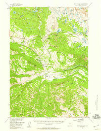 Beartooth Butte Wyoming Historical topographic map, 1:62500 scale, 15 X 15 Minute, Year 1956