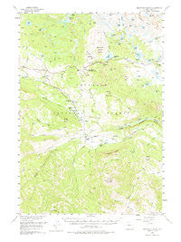 Beartooth Butte Wyoming Historical topographic map, 1:62500 scale, 15 X 15 Minute, Year 1956