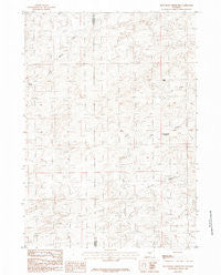 Beauchamp Reservoir Wyoming Historical topographic map, 1:24000 scale, 7.5 X 7.5 Minute, Year 1984
