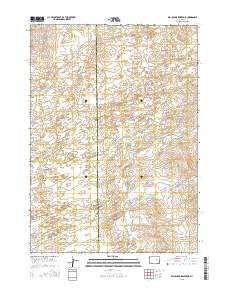 Beauchamp Reservoir Wyoming Current topographic map, 1:24000 scale, 7.5 X 7.5 Minute, Year 2015