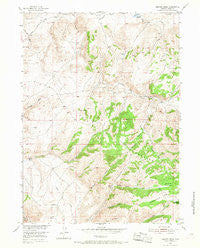 Beaver Creek Wyoming Historical topographic map, 1:24000 scale, 7.5 X 7.5 Minute, Year 1953