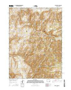 Beaver Creek Wyoming Current topographic map, 1:24000 scale, 7.5 X 7.5 Minute, Year 2015