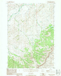 Belknap Creek Wyoming Historical topographic map, 1:24000 scale, 7.5 X 7.5 Minute, Year 1988