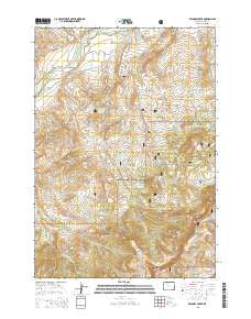 Belknap Creek Wyoming Current topographic map, 1:24000 scale, 7.5 X 7.5 Minute, Year 2015