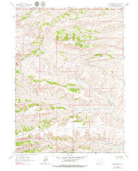 Bell Butte NE Wyoming Historical topographic map, 1:24000 scale, 7.5 X 7.5 Minute, Year 1962