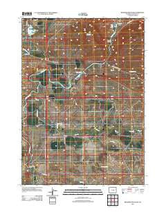 Bessemer Mountain Wyoming Historical topographic map, 1:24000 scale, 7.5 X 7.5 Minute, Year 2012