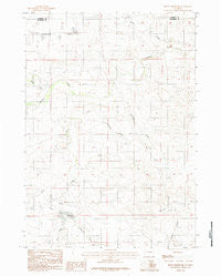 Betty Reservoir Wyoming Historical topographic map, 1:24000 scale, 7.5 X 7.5 Minute, Year 1984