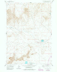 Beulah Belle Lake Wyoming Historical topographic map, 1:24000 scale, 7.5 X 7.5 Minute, Year 1959