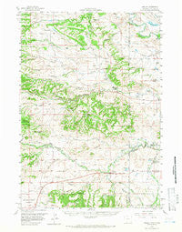 Beulah Wyoming Historical topographic map, 1:62500 scale, 15 X 15 Minute, Year 1958