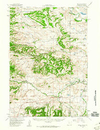 Beulah Wyoming Historical topographic map, 1:62500 scale, 15 X 15 Minute, Year 1958