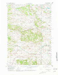 Beulah Wyoming Historical topographic map, 1:62500 scale, 15 X 15 Minute, Year 1958