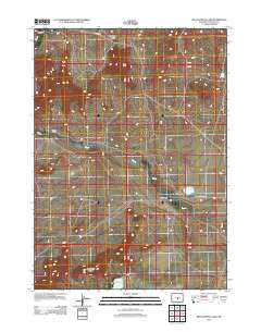 Beulah Belle Lake Wyoming Historical topographic map, 1:24000 scale, 7.5 X 7.5 Minute, Year 2012