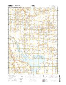 Big Sandy Reservoir Wyoming Current topographic map, 1:24000 scale, 7.5 X 7.5 Minute, Year 2015