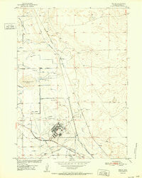 Bishop Wyoming Historical topographic map, 1:24000 scale, 7.5 X 7.5 Minute, Year 1952