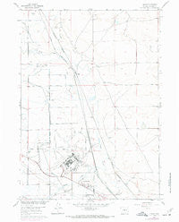 Bishop Wyoming Historical topographic map, 1:24000 scale, 7.5 X 7.5 Minute, Year 1960