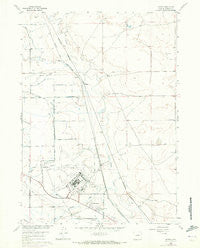 Bishop Wyoming Historical topographic map, 1:24000 scale, 7.5 X 7.5 Minute, Year 1960