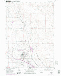 Bishop Wyoming Historical topographic map, 1:24000 scale, 7.5 X 7.5 Minute, Year 1960
