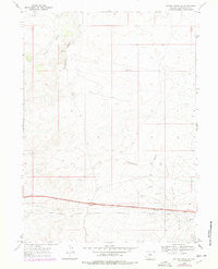 Bitter Creek NE Wyoming Historical topographic map, 1:24000 scale, 7.5 X 7.5 Minute, Year 1968