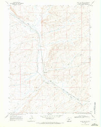 Black Buttes Wyoming Historical topographic map, 1:24000 scale, 7.5 X 7.5 Minute, Year 1968