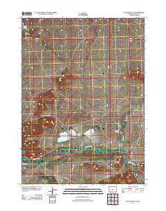 Black Rock Gap Wyoming Historical topographic map, 1:24000 scale, 7.5 X 7.5 Minute, Year 2012