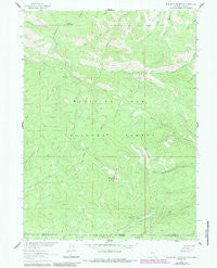 Blackhall Mountain Wyoming Historical topographic map, 1:24000 scale, 7.5 X 7.5 Minute, Year 1961