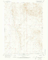 Blackjack Ranch Wyoming Historical topographic map, 1:24000 scale, 7.5 X 7.5 Minute, Year 1959