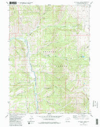 Blind Bull Creek Wyoming Historical topographic map, 1:24000 scale, 7.5 X 7.5 Minute, Year 1980