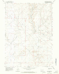 Blue Forest Wyoming Historical topographic map, 1:24000 scale, 7.5 X 7.5 Minute, Year 1968