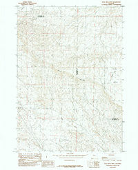 Blue Mesa West Wyoming Historical topographic map, 1:24000 scale, 7.5 X 7.5 Minute, Year 1985
