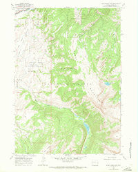 Blue Miner Lake Wyoming Historical topographic map, 1:24000 scale, 7.5 X 7.5 Minute, Year 1968