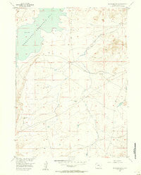 Bluegrass Wells Wyoming Historical topographic map, 1:24000 scale, 7.5 X 7.5 Minute, Year 1955