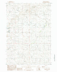 Bobby Draw Wyoming Historical topographic map, 1:24000 scale, 7.5 X 7.5 Minute, Year 1984