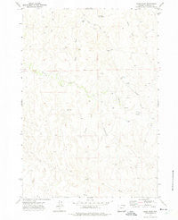 Bogie Draw Wyoming Historical topographic map, 1:24000 scale, 7.5 X 7.5 Minute, Year 1971