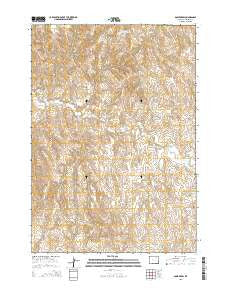 Bogie Draw Wyoming Current topographic map, 1:24000 scale, 7.5 X 7.5 Minute, Year 2015