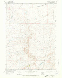 Boot Heel SE Wyoming Historical topographic map, 1:24000 scale, 7.5 X 7.5 Minute, Year 1968
