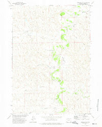 Bowman Flat Wyoming Historical topographic map, 1:24000 scale, 7.5 X 7.5 Minute, Year 1972