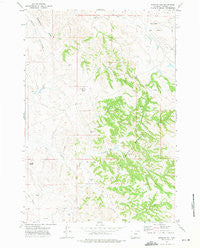 Bowman Hill Wyoming Historical topographic map, 1:24000 scale, 7.5 X 7.5 Minute, Year 1972