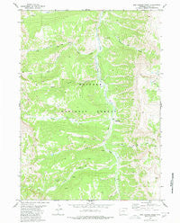 Box Canyon Creek Wyoming Historical topographic map, 1:24000 scale, 7.5 X 7.5 Minute, Year 1980