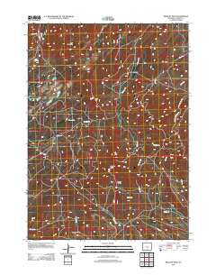 Bradley Peak Wyoming Historical topographic map, 1:24000 scale, 7.5 X 7.5 Minute, Year 2012