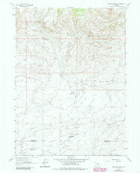 Brenton Springs Wyoming Historical topographic map, 1:24000 scale, 7.5 X 7.5 Minute, Year 1961