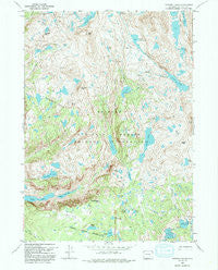 Bridger Lakes Wyoming Historical topographic map, 1:24000 scale, 7.5 X 7.5 Minute, Year 1968