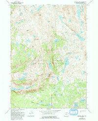 Bridger Lakes Wyoming Historical topographic map, 1:24000 scale, 7.5 X 7.5 Minute, Year 1968