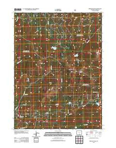 Bridger Peak Wyoming Historical topographic map, 1:24000 scale, 7.5 X 7.5 Minute, Year 2012