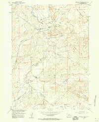 Bringolf Ranch Wyoming Historical topographic map, 1:24000 scale, 7.5 X 7.5 Minute, Year 1958