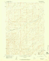 Broad Mesa Wyoming Historical topographic map, 1:24000 scale, 7.5 X 7.5 Minute, Year 1959