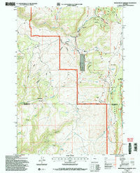 Brokenback Narrows Wyoming Historical topographic map, 1:24000 scale, 7.5 X 7.5 Minute, Year 1993
