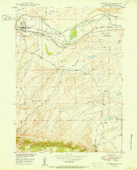 Brookhurst Wyoming Historical topographic map, 1:24000 scale, 7.5 X 7.5 Minute, Year 1950