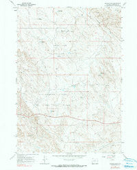 Broom Draw Wyoming Historical topographic map, 1:24000 scale, 7.5 X 7.5 Minute, Year 1967