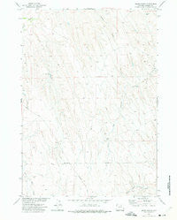 Brown Ranch Wyoming Historical topographic map, 1:24000 scale, 7.5 X 7.5 Minute, Year 1972