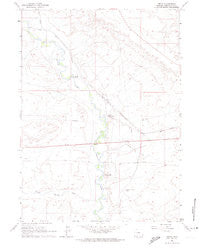 Bryan Wyoming Historical topographic map, 1:24000 scale, 7.5 X 7.5 Minute, Year 1961